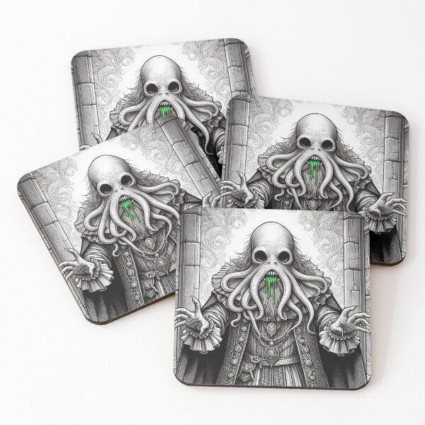 Item preview, Grimling Lord of dread Eldritch Cthulhu of Darkmere staring at you with his eyes of the void designed and sold by Vintage Designs +.