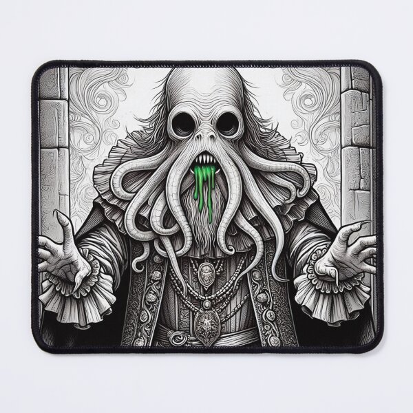 Item preview, Grimling Lord of dread Eldritch Cthulhu of Darkmere staring at you with his eyes of the void designed and sold by Vintage Designs +.