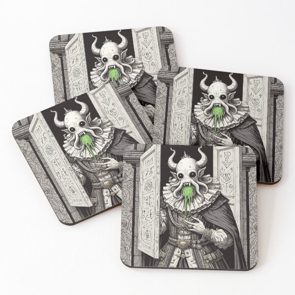 Item preview,  Grimling Lord of dread Eldritch Cthulhu of Darkmere staring at you with his eyes of the void designed and sold by Vintage Designs +.