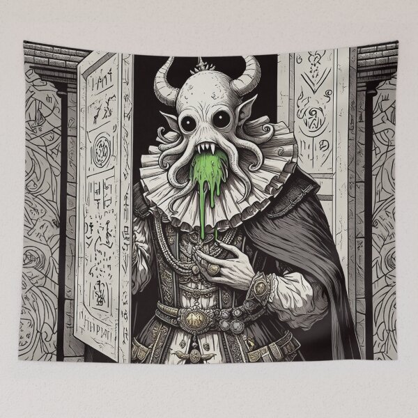 Item preview,  Grimling Lord of dread Eldritch Cthulhu of Darkmere staring at you with his eyes of the void designed and sold by Vintage Designs +.