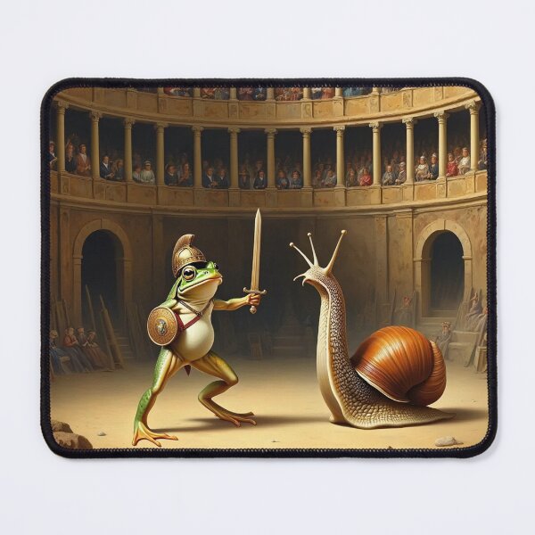 Item preview, Frog and snail Gladiators designed and sold by Vintage Designs +.