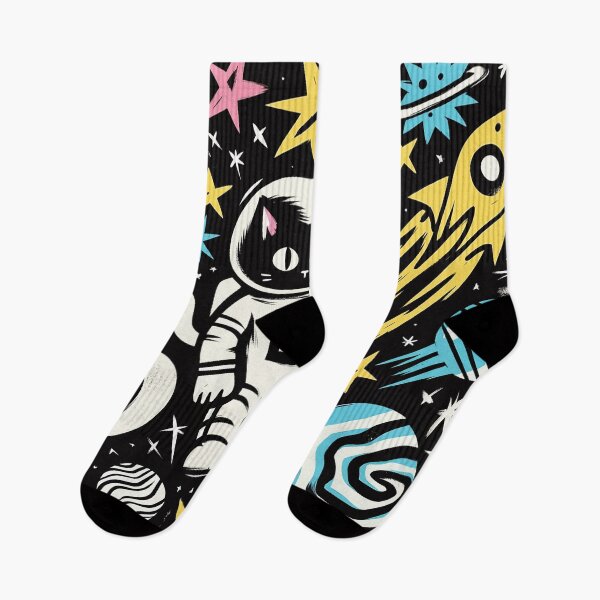 Item preview, Floating Astronaut Cat in Space designed and sold by zzz888.