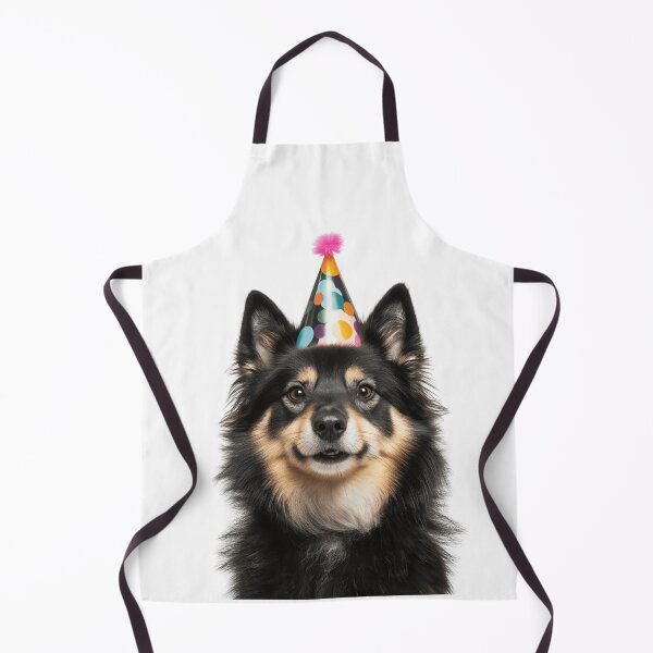 Item preview, Cute Finnish Lapphund dog with Party Hat Birthday Celebration designed and sold by LazyOwlStore.