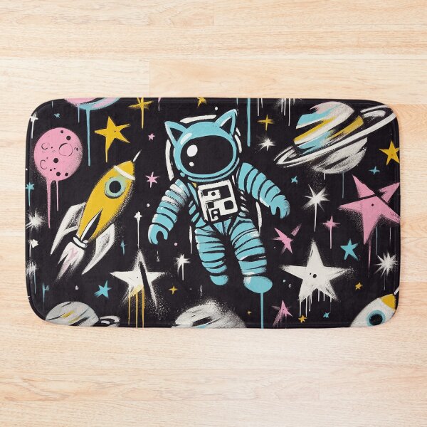 Item preview, Urban Space Cat Graffiti Art designed and sold by zzz888.