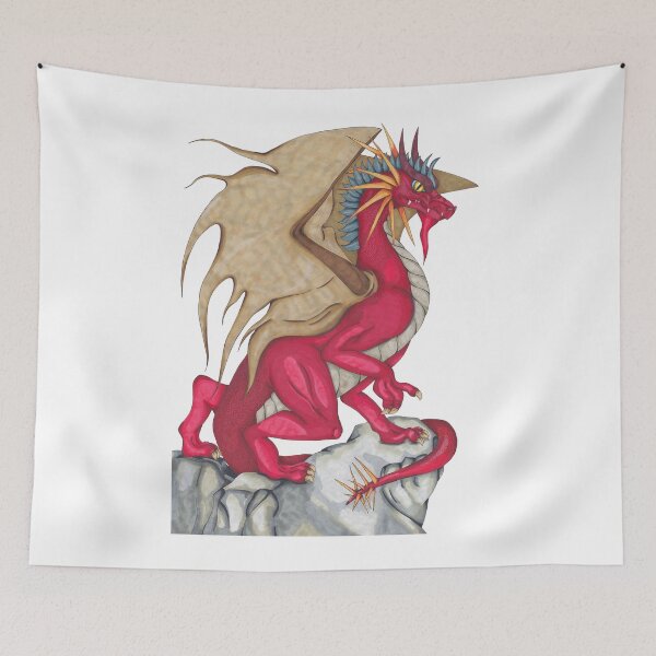 Item preview, Dragon on a Rock designed and sold by SchneckeHasiART.
