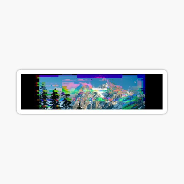Item preview, Glitch in the mountains designed and sold by Neon triceratops .