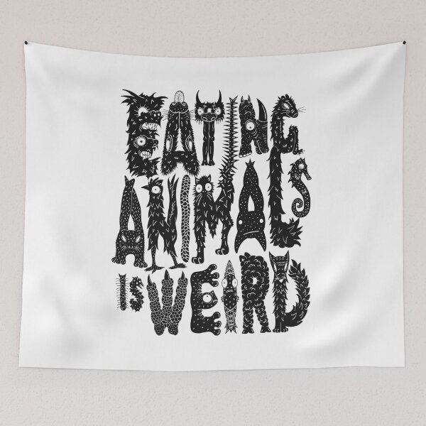 Item preview, Eating Animals Is Weird - animal rights vegan activism designed and sold by EarthlingTom.