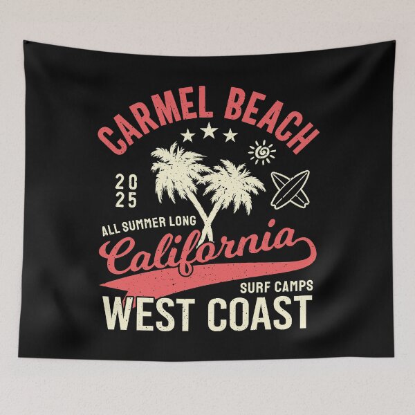 Item preview, Carmel Beach Surf Camp Surfing Monterey County California designed and sold by eclecTEEq.