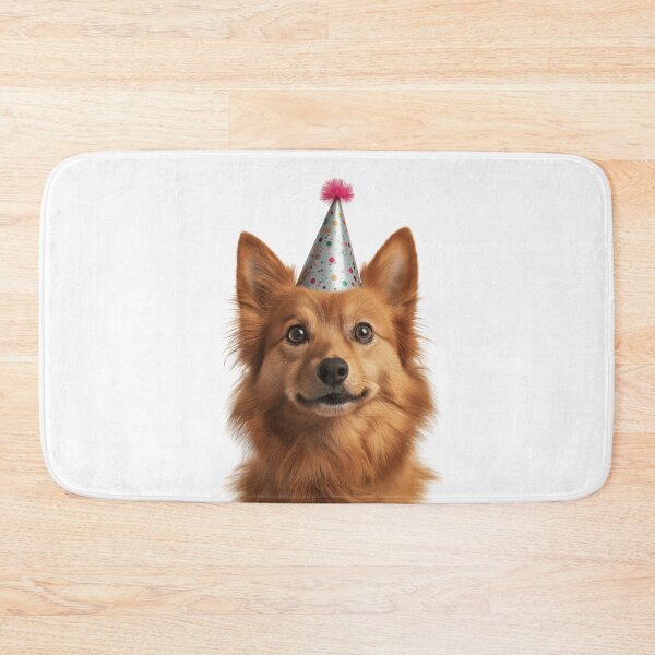 Item preview, Cute Finnish Spitz dog with Party Hat Birthday Celebration designed and sold by LazyOwlStore.