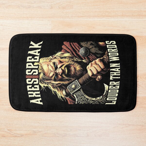 Item preview, Funny Viking Warrior Axes Speak Louder Than Words Raider designed and sold by GrandeDuc.