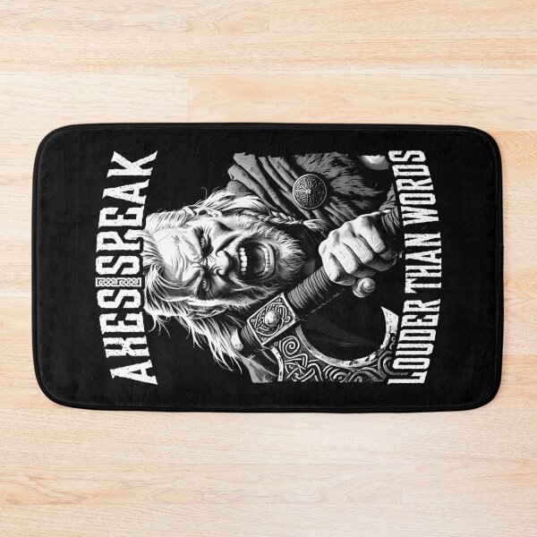 Item preview, Funny Viking Warrior Axes Speak Louder Than Words Raider designed and sold by GrandeDuc.