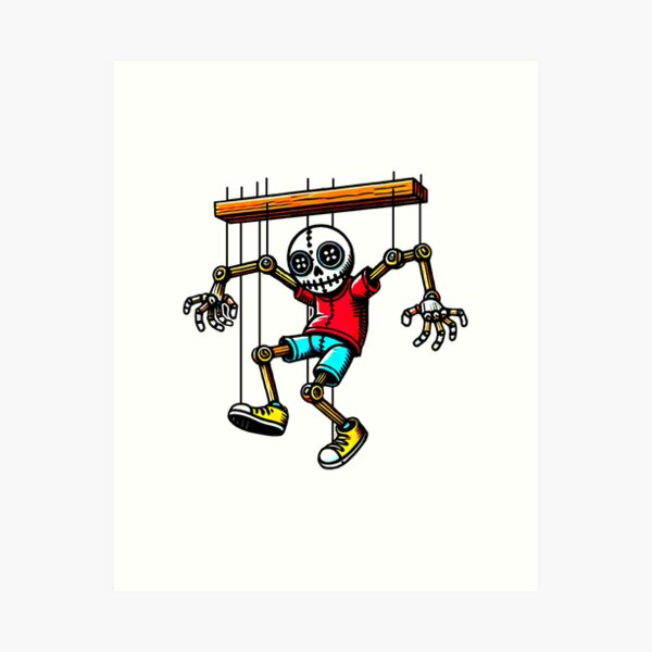 Item preview, Puppet Master Skeleton Marionette Art designed and sold by PixelPerfectWickedDesigns.