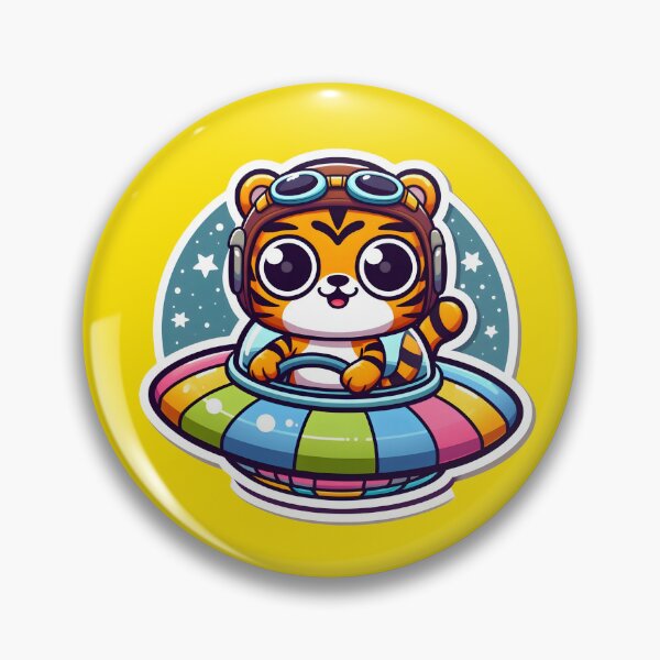 Item preview, UFO Cute Tiger designed and sold by ArtistEmbrace.