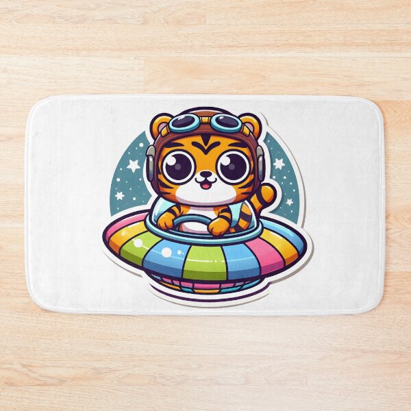 Item preview, UFO Cute Tiger designed and sold by ArtistEmbrace.
