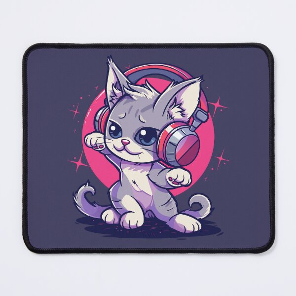 Item preview, Groovy DJ Cat designed and sold by Line-Creations.