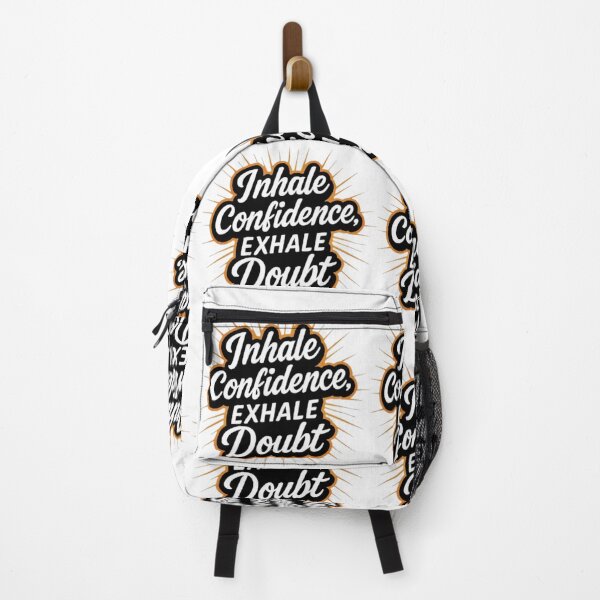 Item preview, Inhale Confidence, Exhale Doubt – Motivational Typography Quote Design designed and sold by musabadam2013.