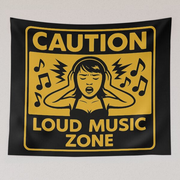 Item preview, CAUTION! loud music designed and sold by Gnfree.