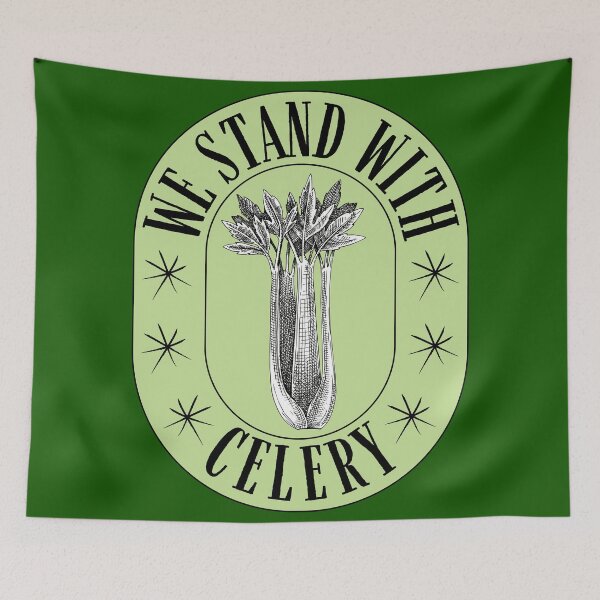 Item preview, We Stand with Celery | The Power of Celery Stalks Vegetables Lovers designed and sold by Millusti.