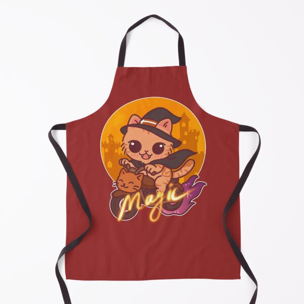 Item preview, Chibi Wizard Cat on Magic Motorcycle – Cute Halloween Fantasy Art designed and sold by BGMeYou.