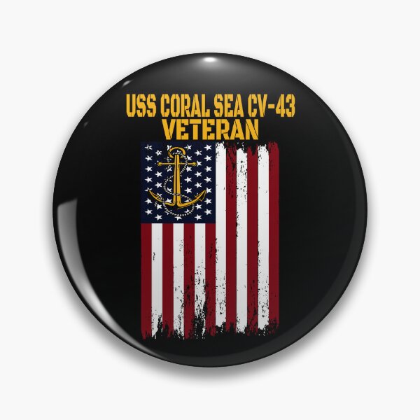 Item preview, USS Coral Sea CV-43 Aircraft Carrier Veterans Day designed and sold by ArtStudioKY.