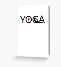 Yoga and Wine Funny Wine Graphics Yoga Lover T-Shirt Greeting Card