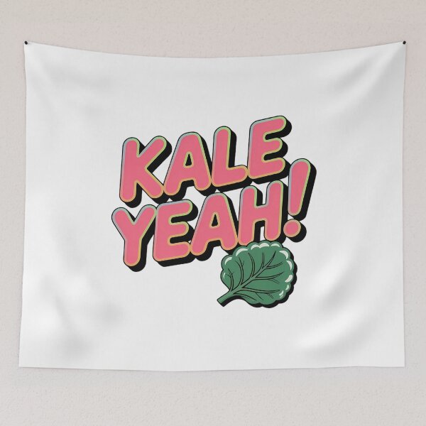 Item preview, Kale Yeah Funny Vegan Quote | Healthy Plant-Based Lifestyle Humor designed and sold by Romeo Fashion.