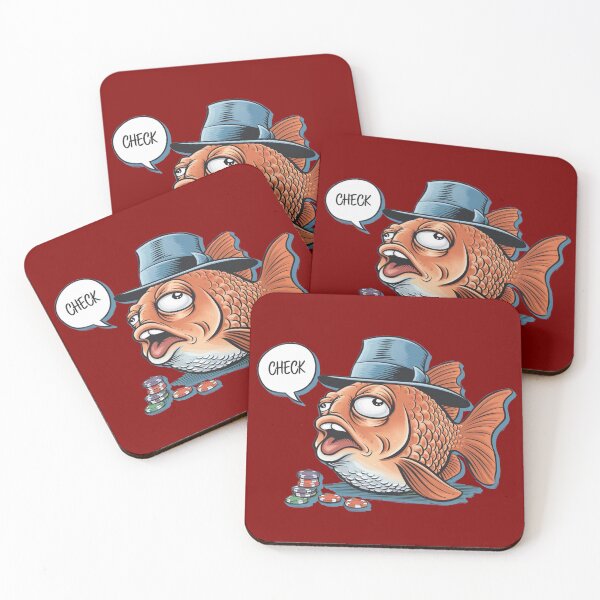 Item preview, Poker Fish - Funny Caricature designed and sold by Visor Society.