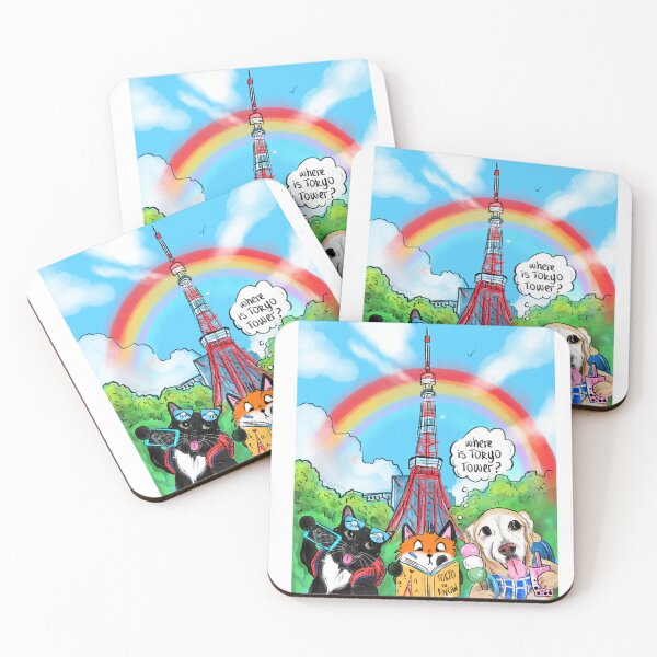 Item preview, Hello Tokyo Tower designed and sold by HappyPawtraits.