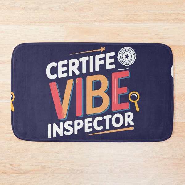Item preview, Certified Vibe Inspector | Funny Minimalist Badge Design designed and sold by Irene Catchmind.