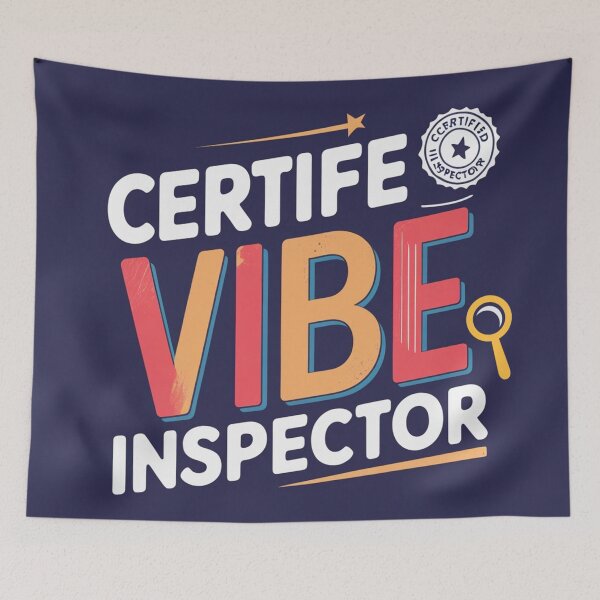 Item preview, Certified Vibe Inspector | Funny Minimalist Badge Design designed and sold by Irene Catchmind.
