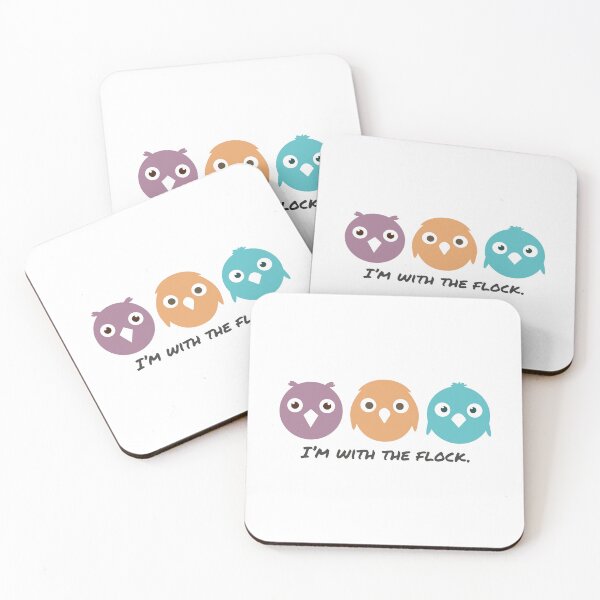 Item preview, I’m With the Flock – Funny Bird Group Design designed and sold by GraphicGreets.