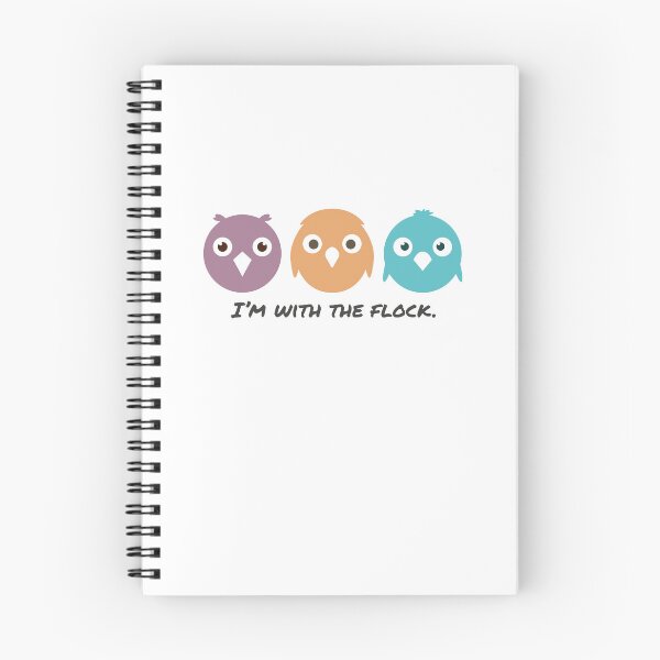 Item preview, I’m With the Flock – Funny Bird Group Design designed and sold by GraphicGreets.