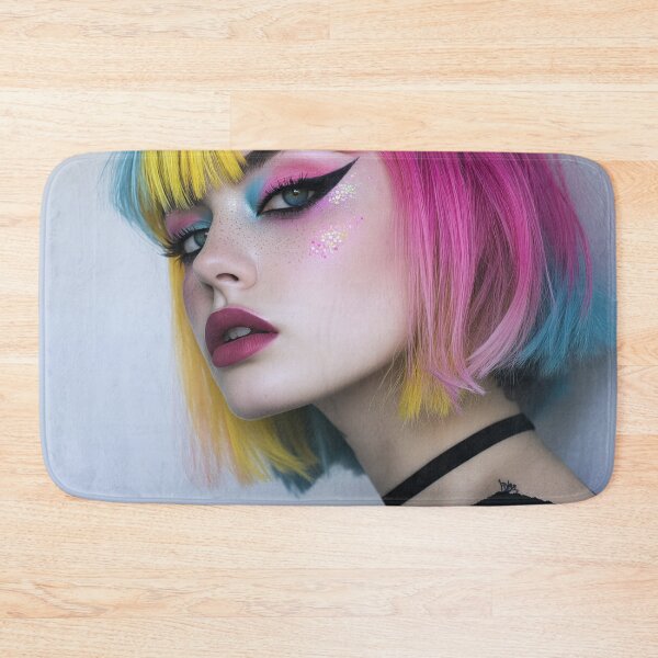 Item preview, Bold makeup vibrant hair designed and sold by anytka.