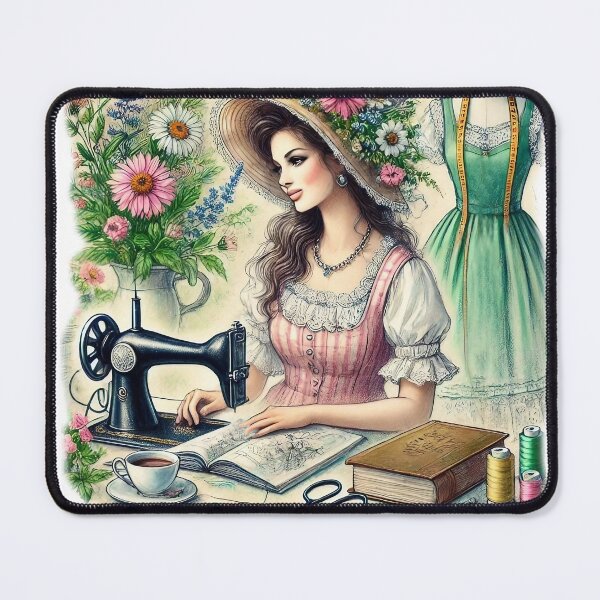 Item preview, Vintage Girl designed and sold by Pink Bunny Studio.