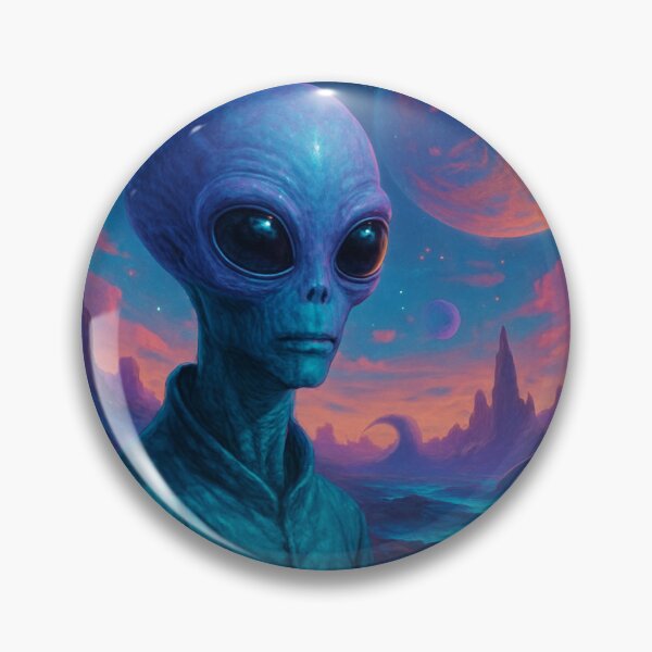 Item preview, Alien from the Beyond – A Portrait of an Otherworldly Being designed and sold by MarylinMonroeMi.