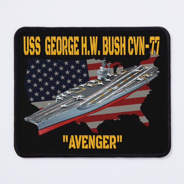 Item preview, Aircraft Carrier USS George H.W. Bush CVN-77 Veterans Day designed and sold by ArtStudioKY.