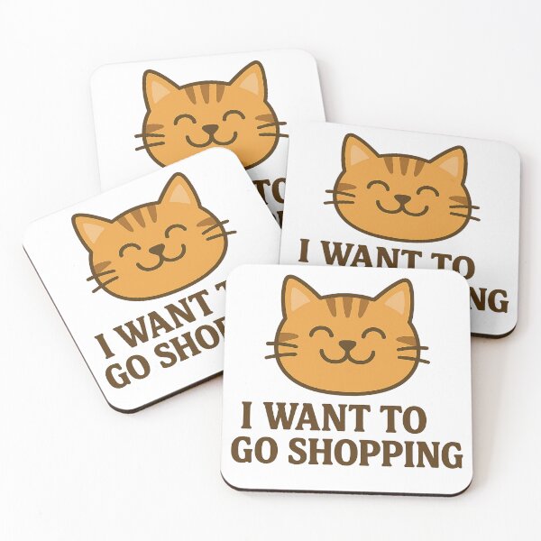 Item preview, Orange Brown Cat - I Want to Go Shopping designed and sold by Sara Raad.