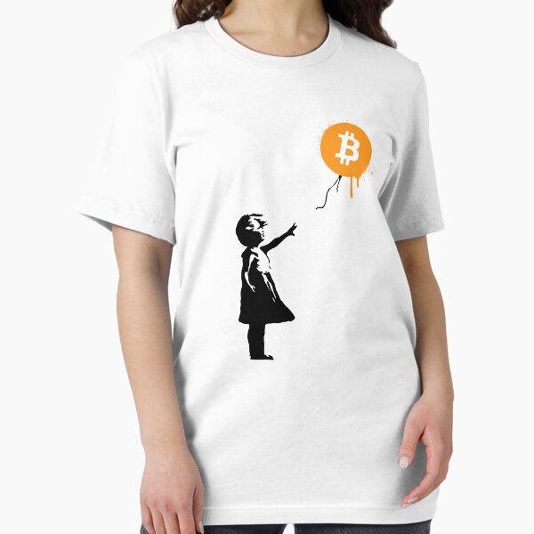 Item preview, Banksy Balloon Girl Bitcoin Crypto Spray designed and sold by createmvt.
