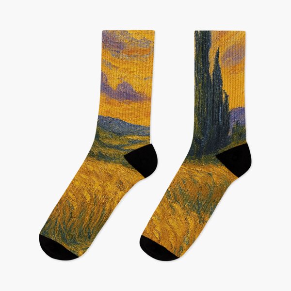 Artikelvorschau, Goldener Wind über dem Weizental – Landschaftskunst im Van Gogh-Stil entworfen und verkauft von Rushurban.