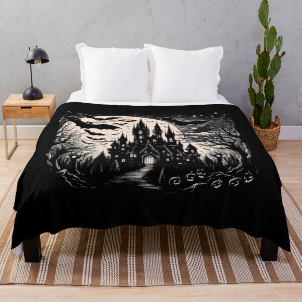 Item preview, Dark Scary Horror Halloween Castle Graveyard designed and sold by KTGim.