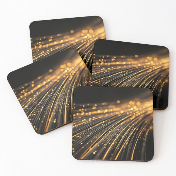 Item preview, Golden lights in abstract flow designed and sold by anytka.
