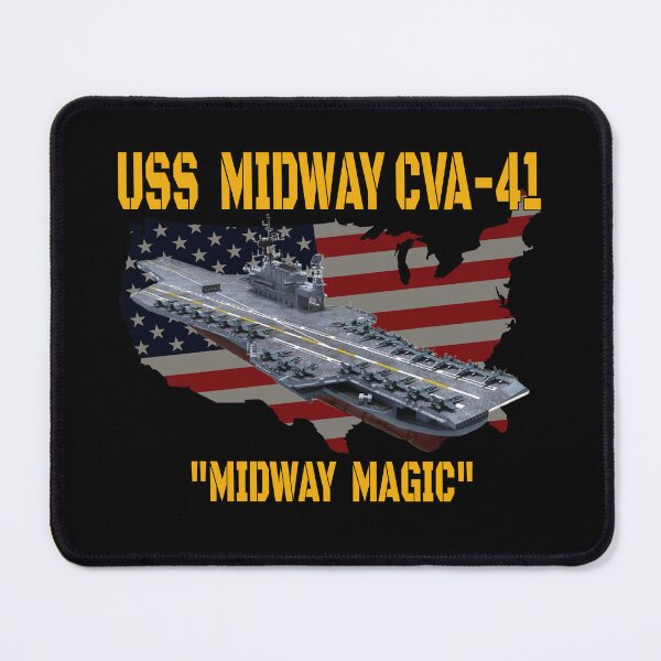 Item preview, Aircraft Carrier USS Midway CVA-41 Veterans Day Father's Day designed and sold by ArtStudioKY.