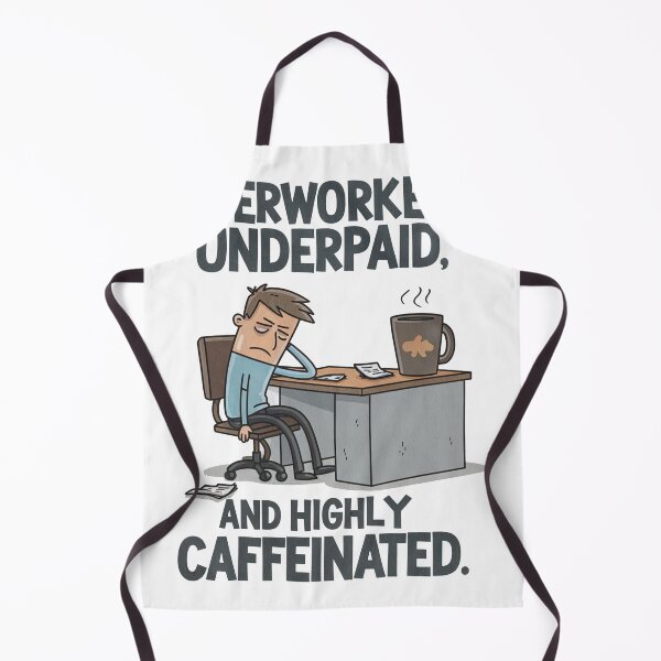 Item preview, Overworked Underpaid Highly Caffeinated Funny Work Life Design designed and sold by CELTIC-DESIGNS.