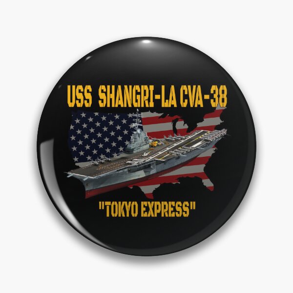 Item preview, Aircraft Carrier USS Shangri-La CVA-38 Veterans Day Father's Day designed and sold by ArtStudioKY.