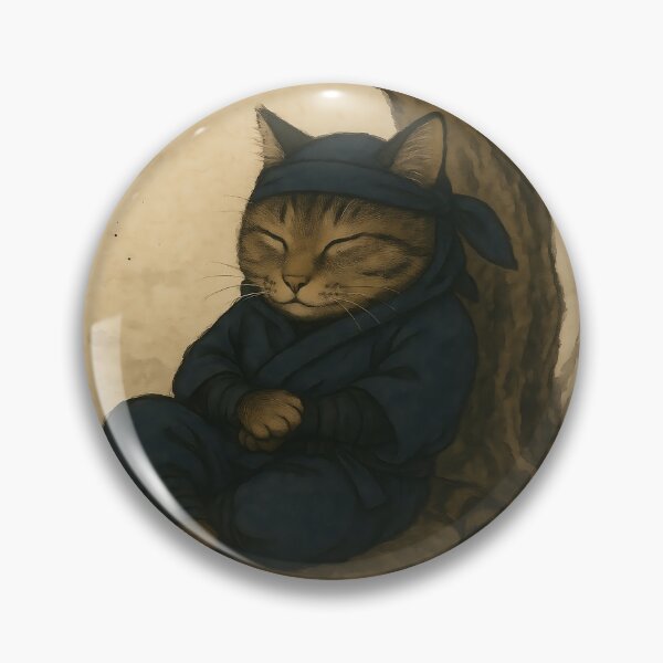 Item preview, Ninja Cat Nap – Stealth Mode: Resting designed and sold by Zen Cat Studio.