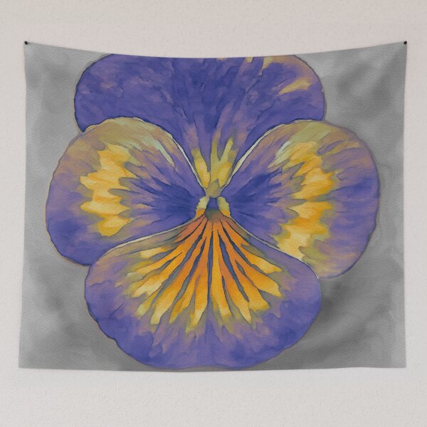 Item preview, Graphic Pansy on B&W 5 designed and sold by BloomingbySJ.