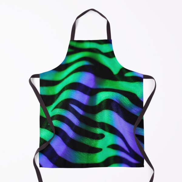 Item preview, Psychedelic Zebra Fur – Neon Green & Purple Silk Texture designed and sold by ArtiQreate.