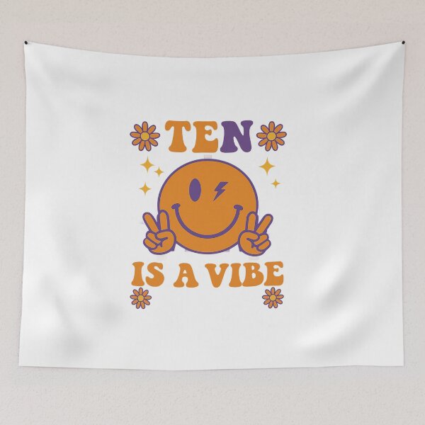 Item preview, Gift 10th Birthday Girl | Ten is a vibe | Retro groovy 10th Birthday | Cute 10th birthday | Birthday crew png, 10th birthday designed and sold by PixelBlooming.