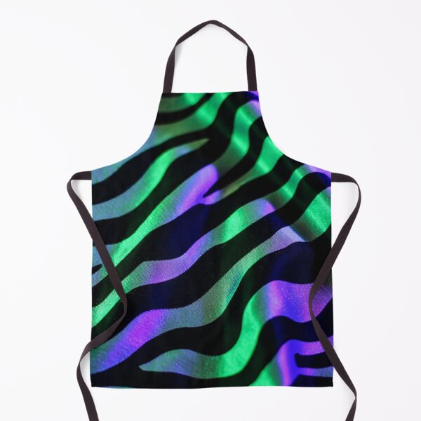 Item preview, Psychedelic Zebra Fur – Neon Green & Purple Silk Texture designed and sold by ArtiQreate.