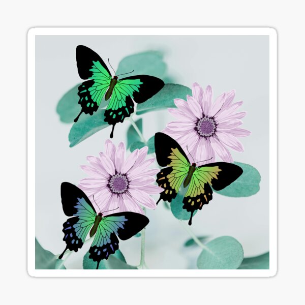 Item preview, Butterfly Flowers designed and sold by BreezyCove.